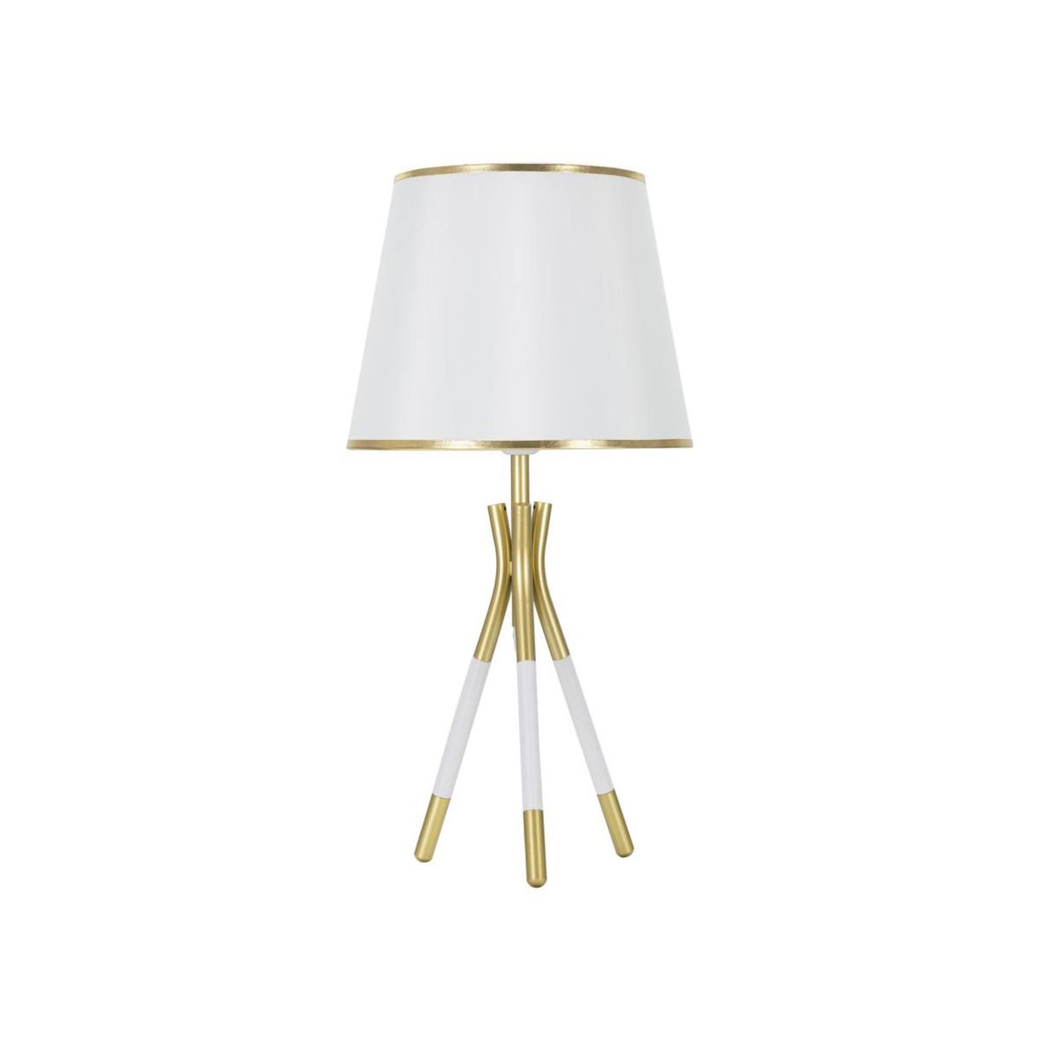 Paris Prix Lampe à poser en métal  triply  57cm blanc & or