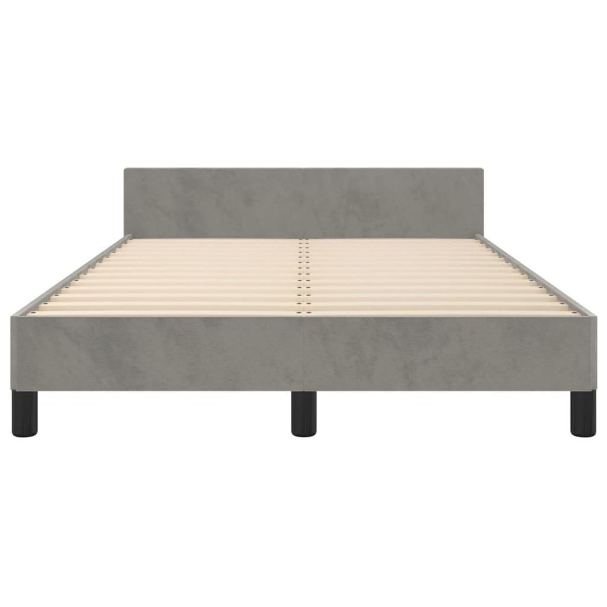 VIDAXL Cadre de lit sans matelas gris clair 120x200 cm velours