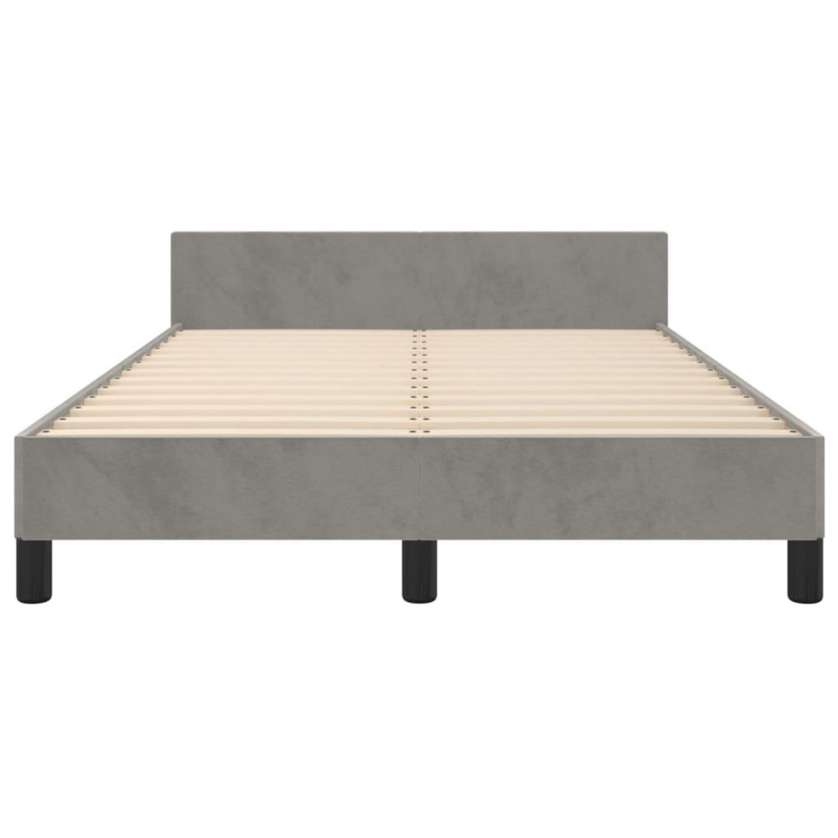 VIDAXL Cadre de lit sans matelas gris clair 120x200 cm velours