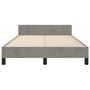 Voir la diapositive 5 : VIDAXL Cadre de lit sans matelas gris clair 120x200 cm velours