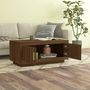 Voir la diapositive 3 : VIDAXL Table basse Chene marron 102x50x45 cm Bois d'ingenierie
