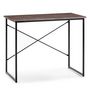 Voir la diapositive 1 : VS VENTA-STOCK Bureau Cáceres Noir,Table pour PC, Style Industriel, 90 cm Longueur