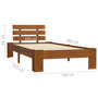 Voir la diapositive 5 : VIDAXL Cadre de lit sans matelas marron miel 100x200cm bois pin massif