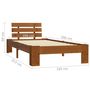 Voir la diapositive 5 : VIDAXL Cadre de lit sans matelas marron miel 100x200cm bois pin massif