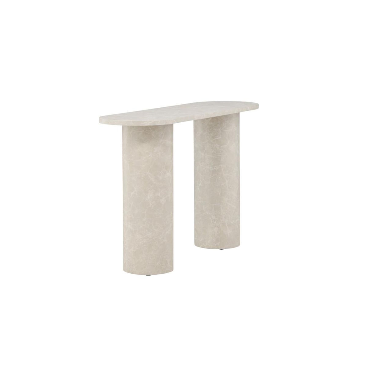 Paris Prix Console Effet Marbre  Narvik  130cm Beige