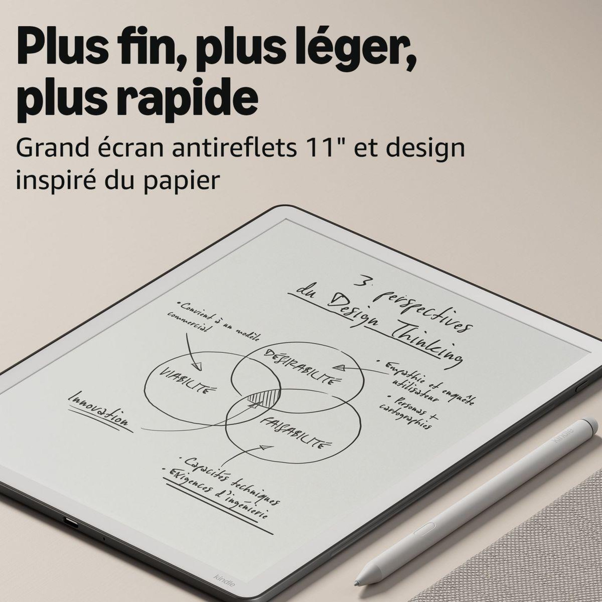 Voir la diapositive 3 : AMAZON Bloc-notes numérique kindle scribe 32go 2026 graphite