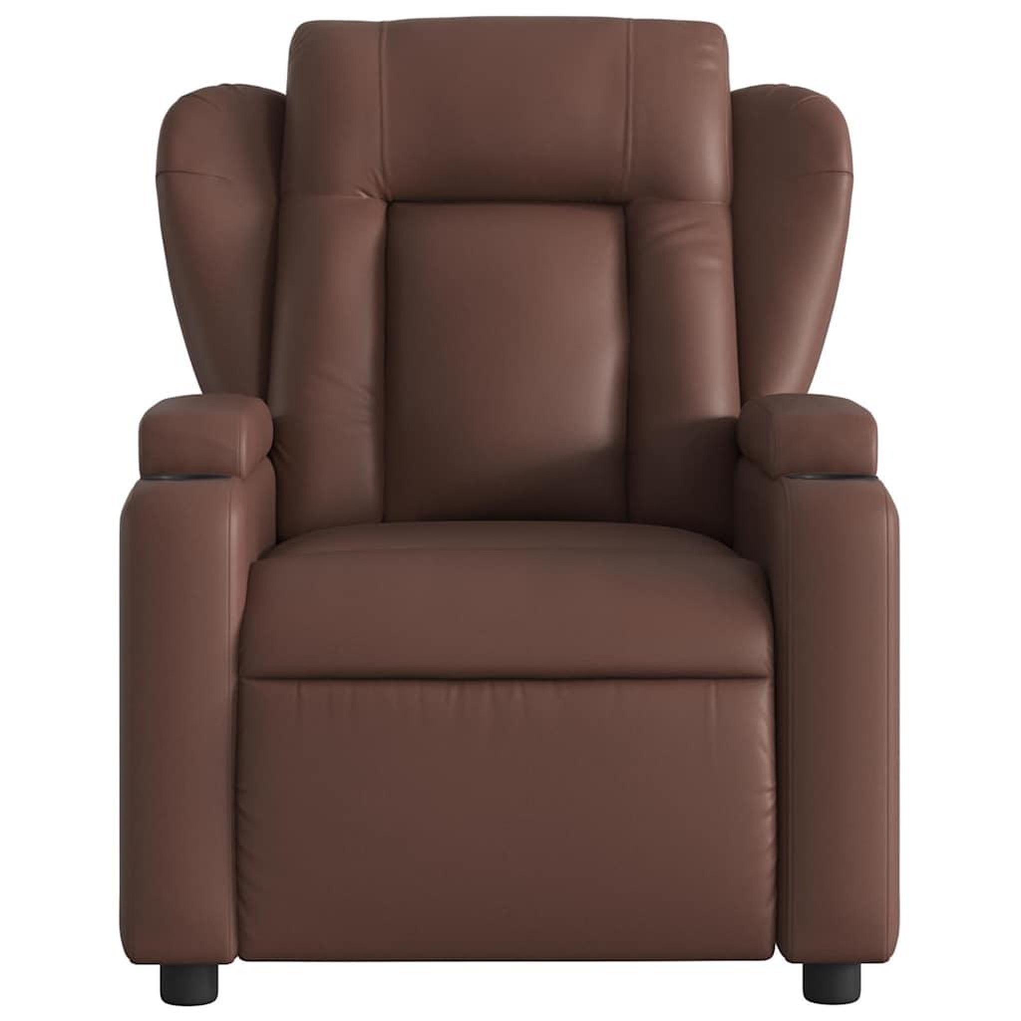 Voir la diapositive 4 : VIDAXL Fauteuil de massage inclinable Marron Similicuir