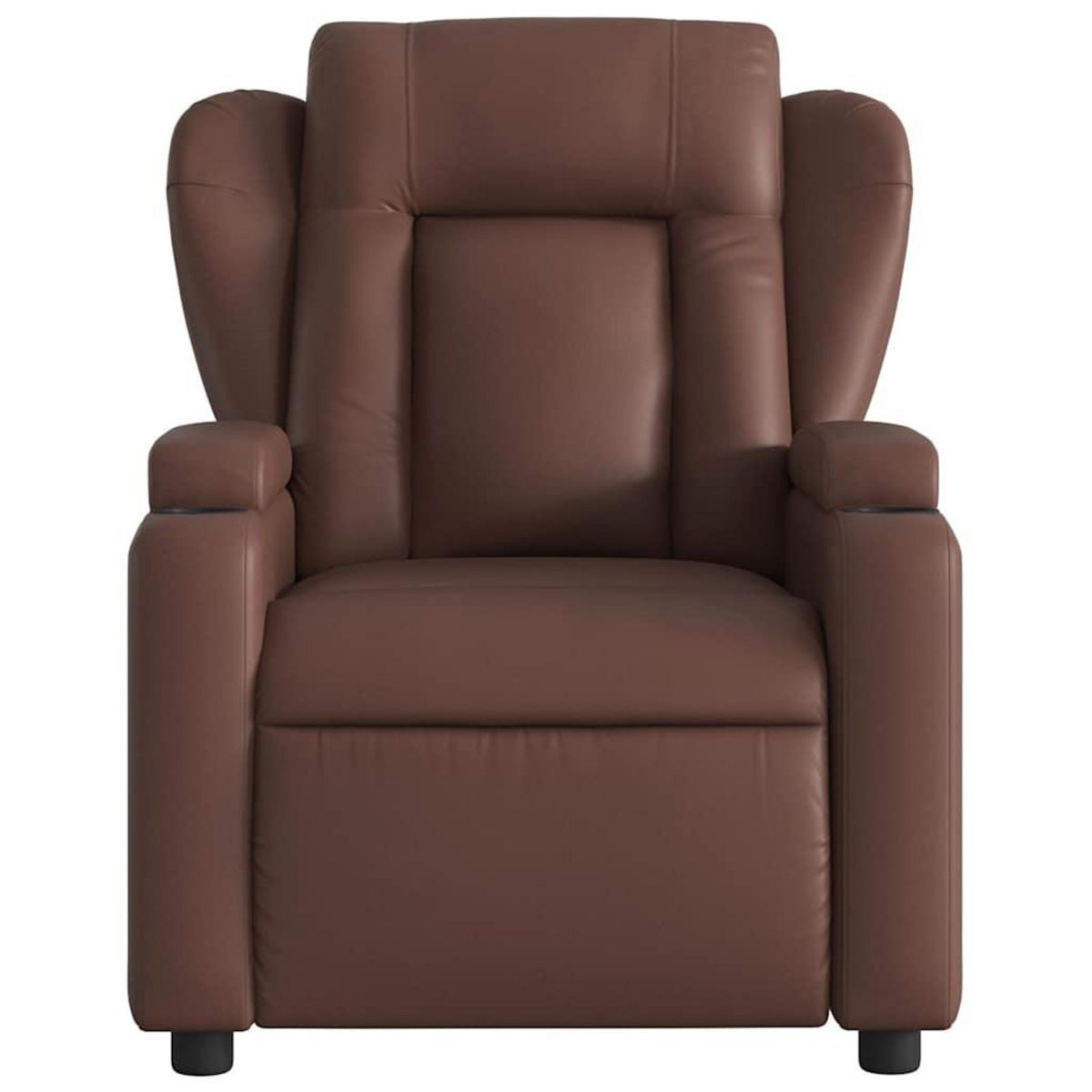 VIDAXL Fauteuil de massage inclinable Marron Similicuir