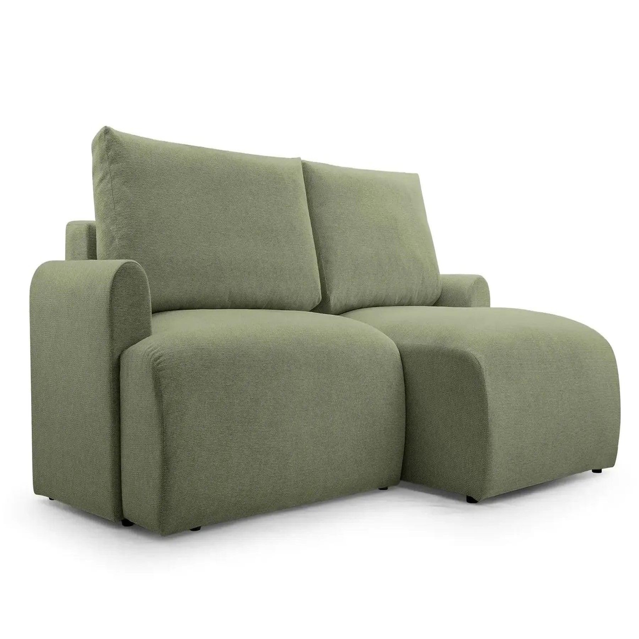 Voir la diapositive 6 : CASANOVA PARIS Raphaelle - canapé d'angle convertible tissu lisse 4 places droit