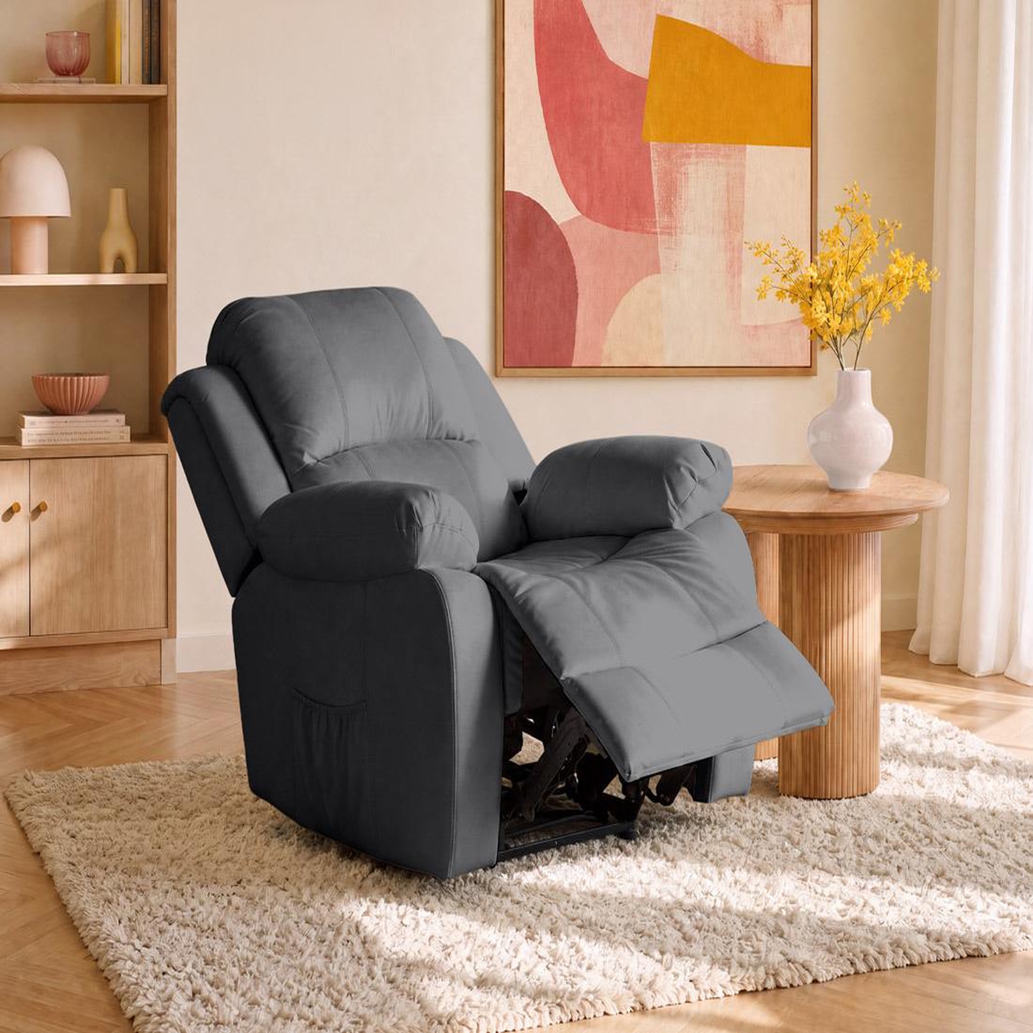 Voir la diapositive 2 : BEST MOBILIER Armand - fauteuil relax électrique en simili