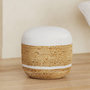 Voir la diapositive 2 : Rendez vous déco Pouf rond en jute et blanc D40 cm-Billy