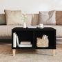 Voir la diapositive 3 : VIDAXL Table basse Noir 60x50x36,5 cm Bois d'ingenierie
