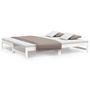 Voir la diapositive 2 : VIDAXL Lit coulissant sans matelas blanc 2x(80x200)cm