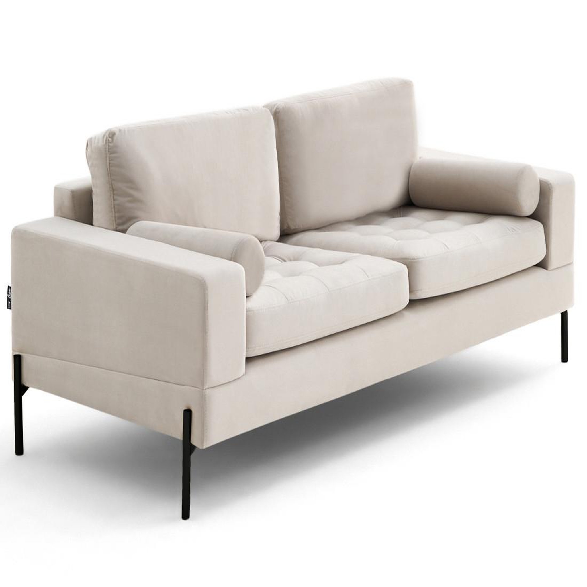 Voir la diapositive 4 : LISA DESIGN Isaure - canapé droit 3 places en velours