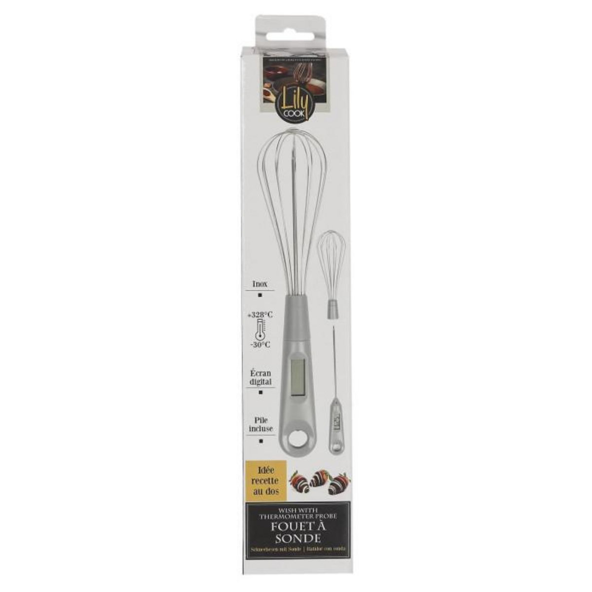 Paris Prix Fouet à Sonde Inox  Cuisine  30cm Argent