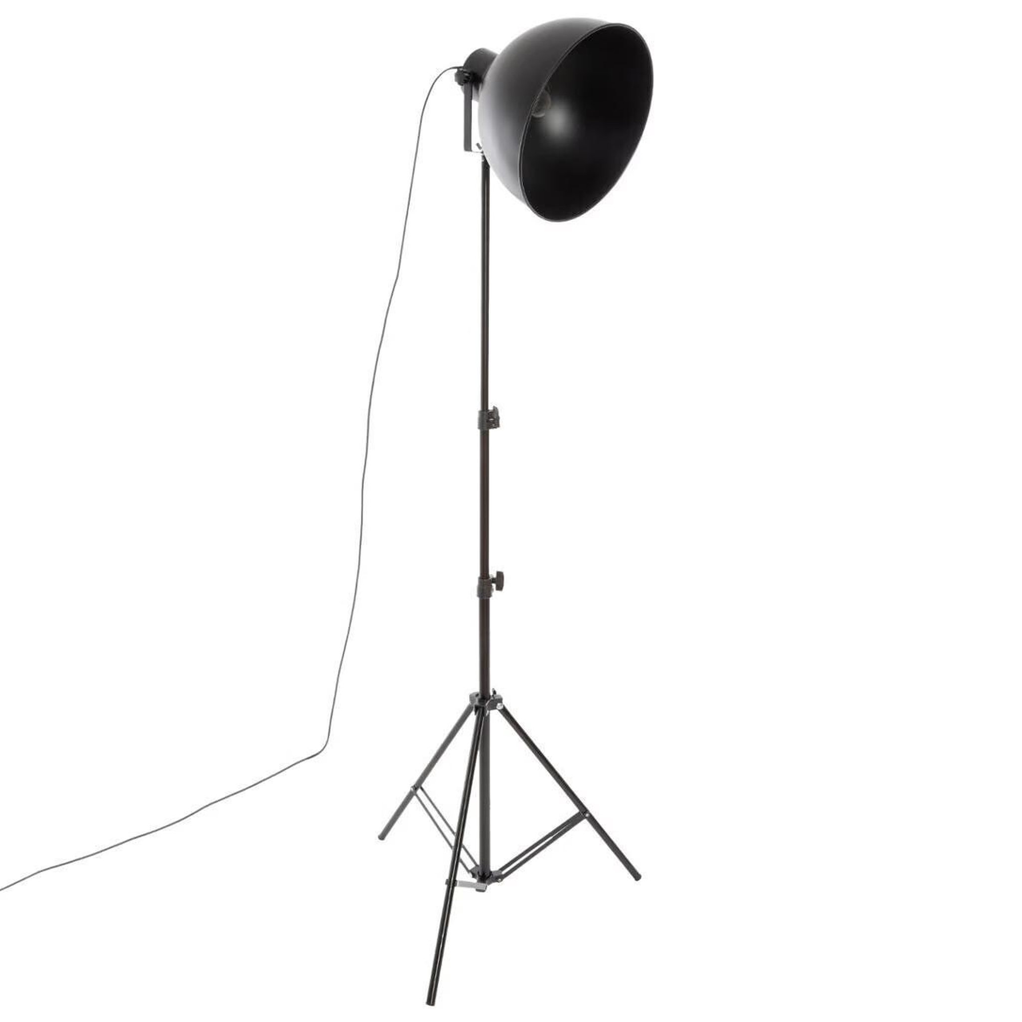 Voir la diapositive 1 : ATMOSPHERA Lampadaire trépied en métal  vintage  175cm noir