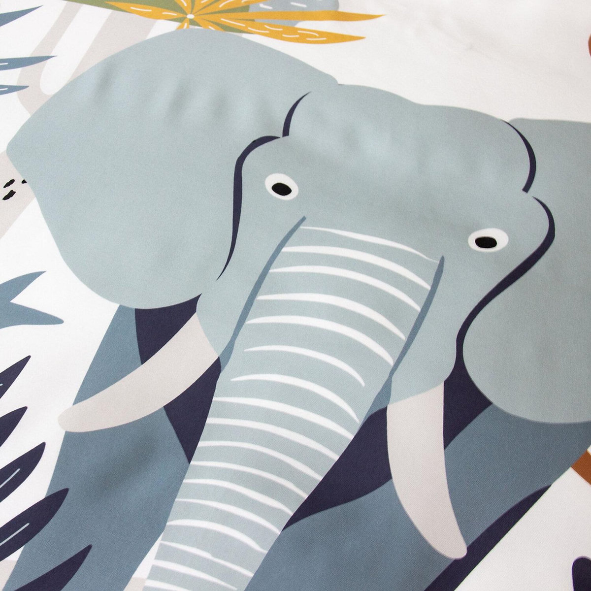 Home collection Parure housse de couette 100% microfibre 140x200 cm, eleph