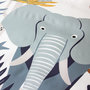 Voir la diapositive 3 : Home collection Parure housse de couette 100% microfibre 140x200 cm, eleph