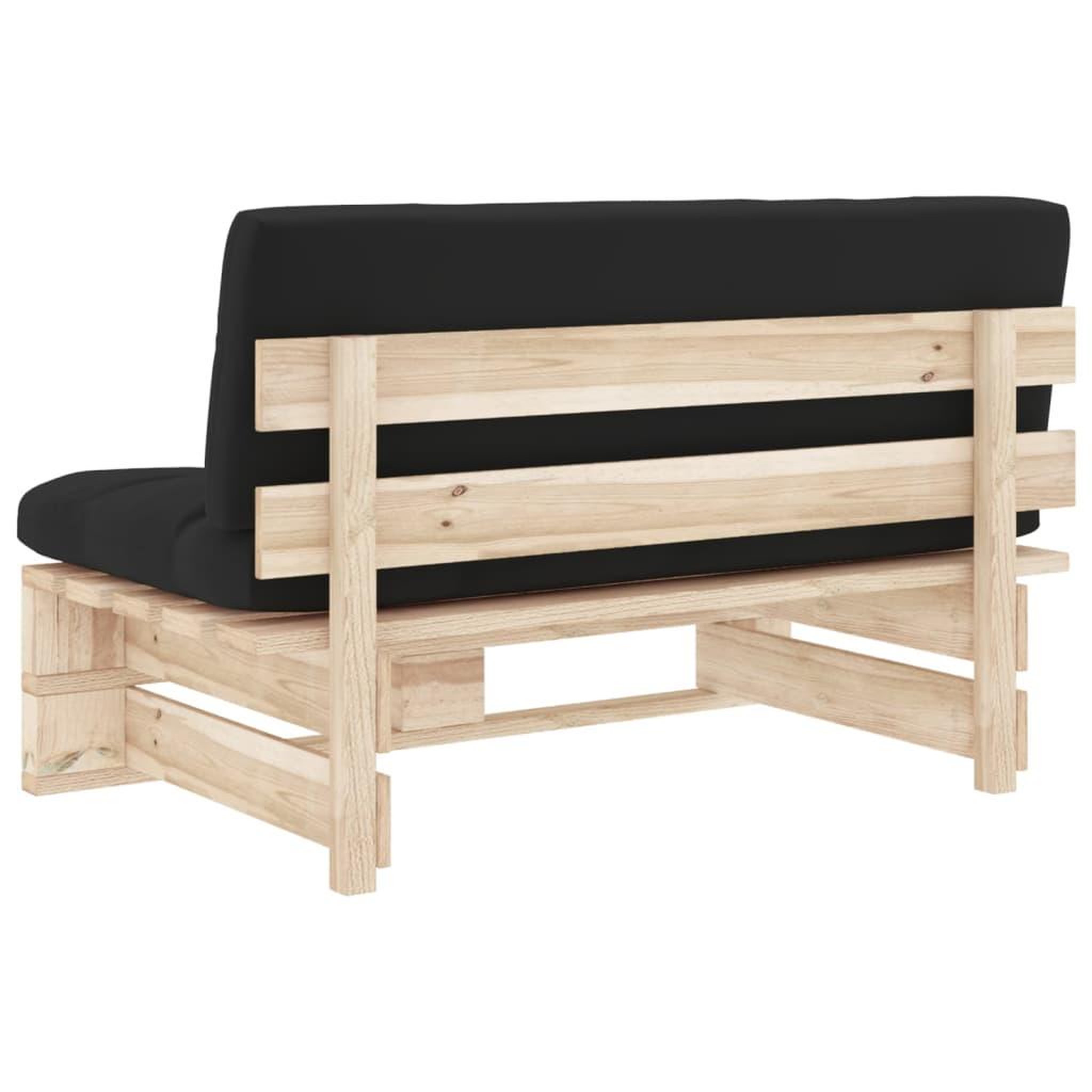 Voir la diapositive 5 : VIDAXL Canape central palette de jardin bois de pin impregne
