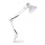MARKET24 Lampe de bureau DKD Home Decor Blanc Métal (22 x 39 x 69 cm)