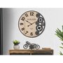 Voir la diapositive 5 : Paris Prix Horloge Murale Engrenage  Grand Hotel  60cm Naturel & Noir
