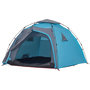 Voir la diapositive 4 : VIDAXL Tente de camping a dome 4 personnes bleu liberation rapide