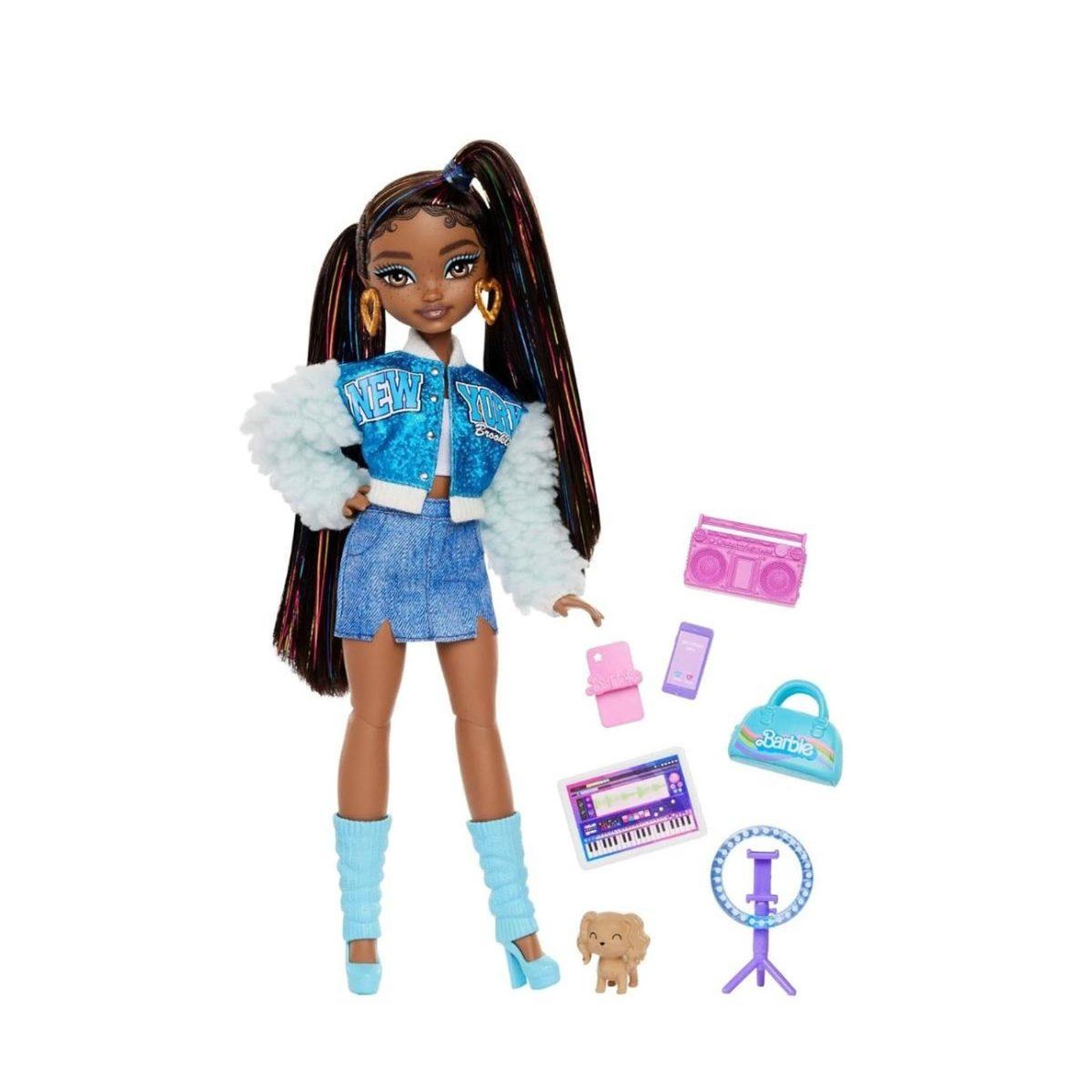 Voir la diapositive 2 : MATTEL Poupée barbie  hyc22 dream besties - brooklyn et ses accessoires