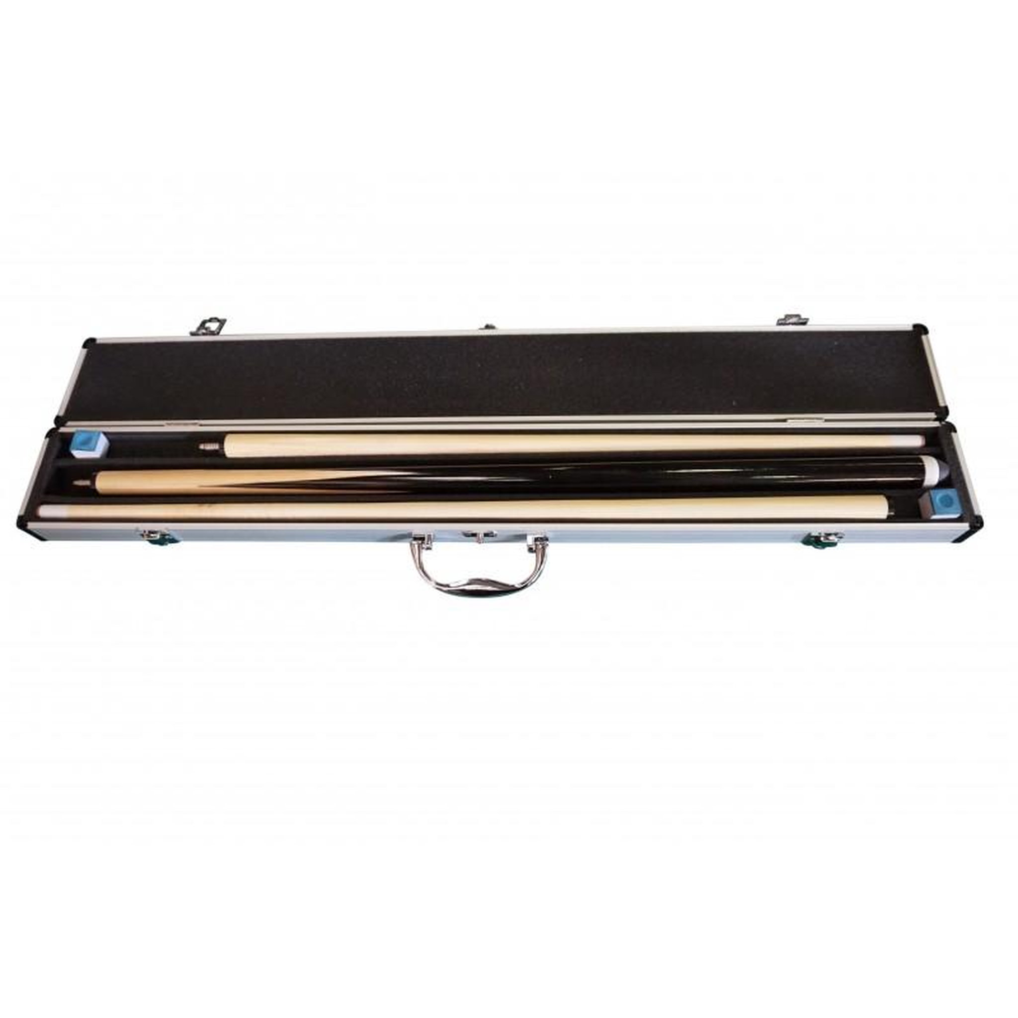 Voir la diapositive 1 : JT2D Boitier rigide Argent pour Queues de Billard