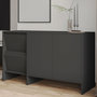 Voir la diapositive 4 : Habitat et Jardin Buffet en bois  Laris 130  - 130 x 44 x 82 cm - Gris anthracite