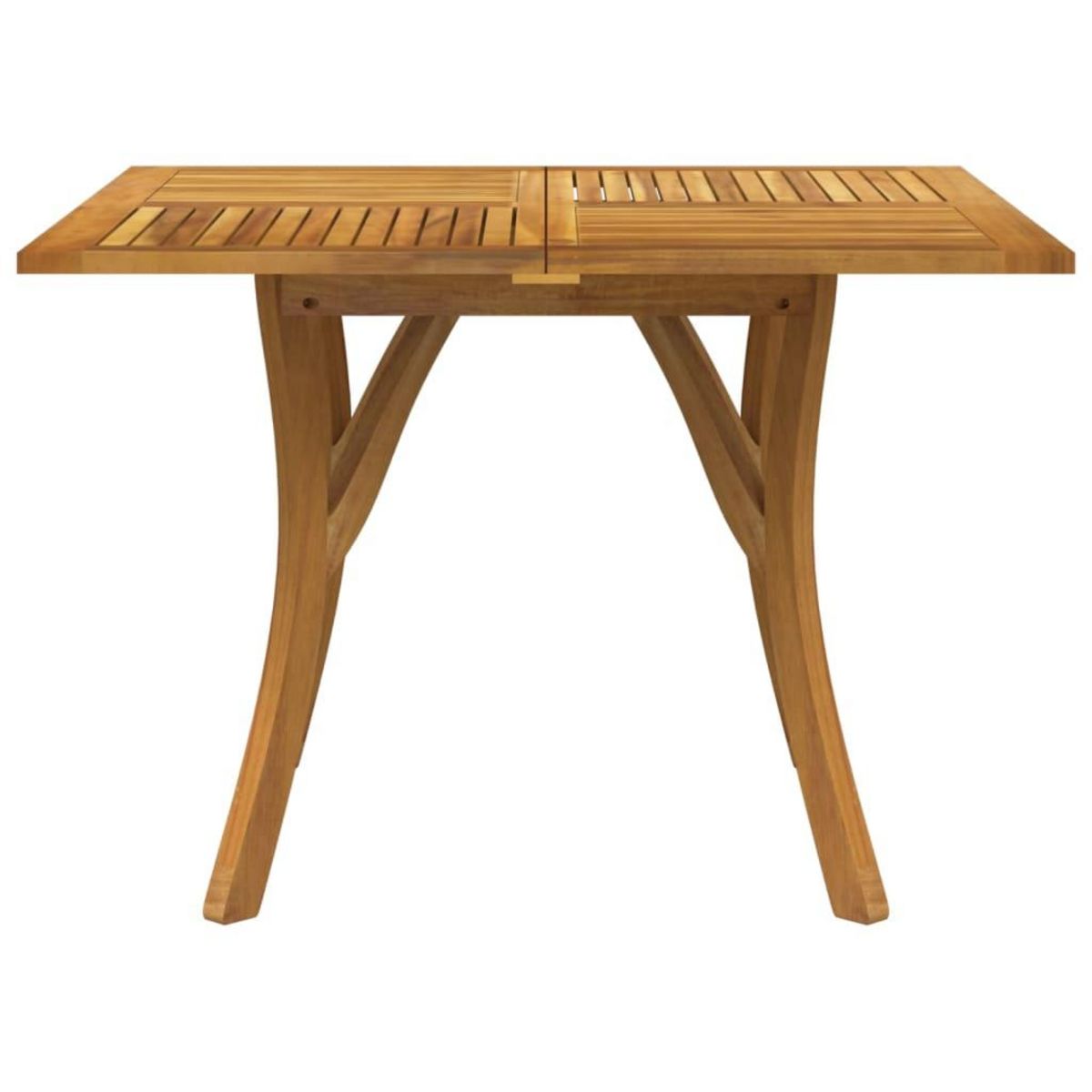 VIDAXL Table de jardin 110x110x75 cm Bois d'acacia solide