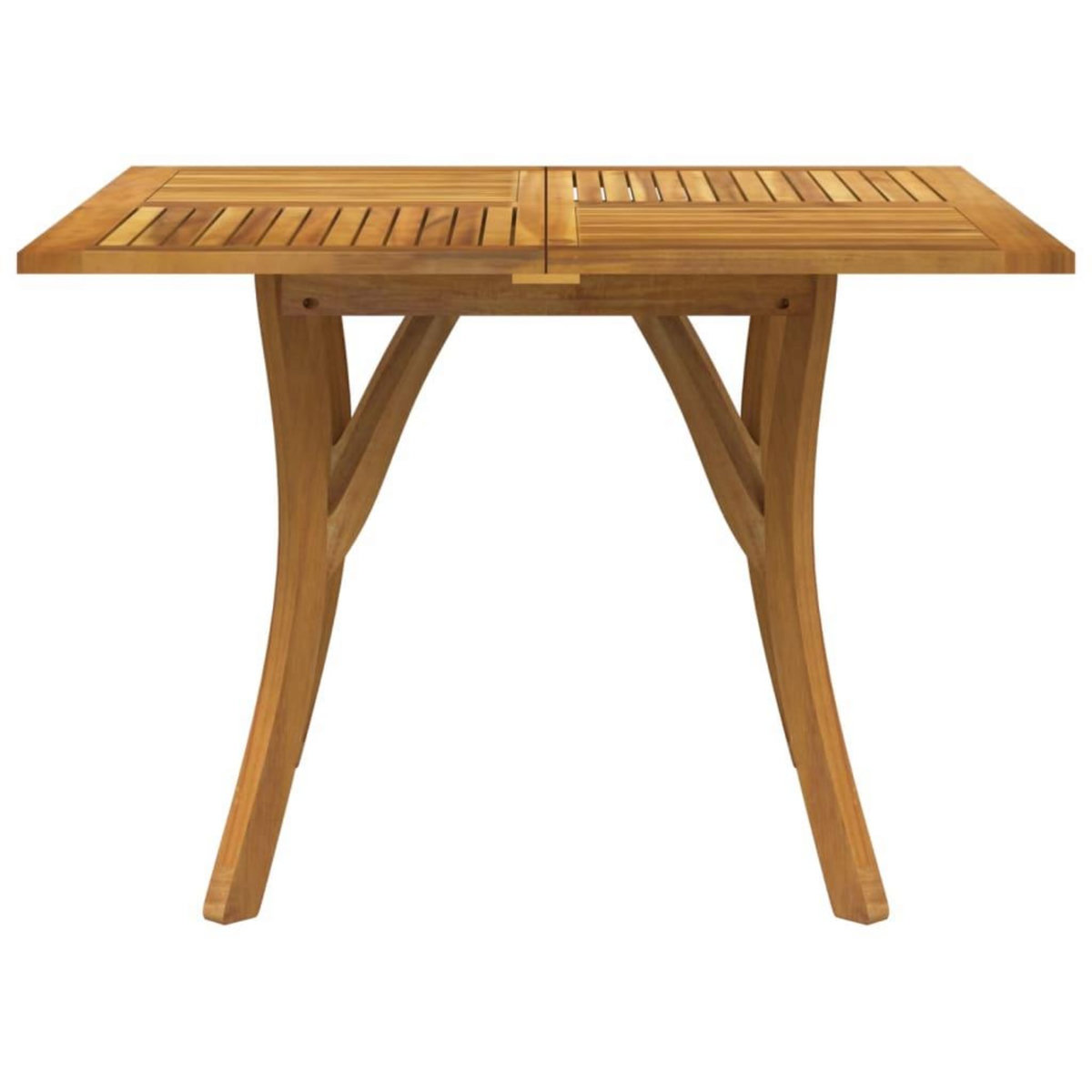 VIDAXL Table de jardin 110x110x75 cm Bois d'acacia solide