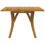Voir la diapositive 3 : VIDAXL Table de jardin 110x110x75 cm Bois d'acacia solide