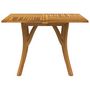 Voir la diapositive 3 : VIDAXL Table de jardin 110x110x75 cm Bois d'acacia solide