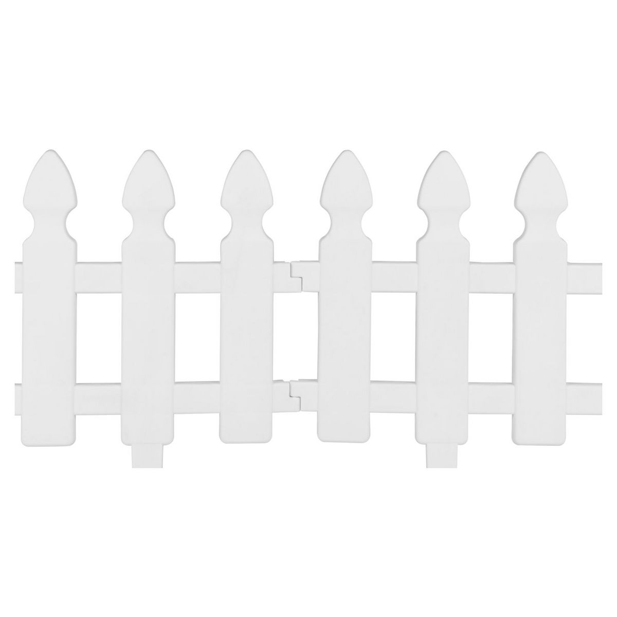 Jardikt Bordurettes plastiques blanches x10 - cloture