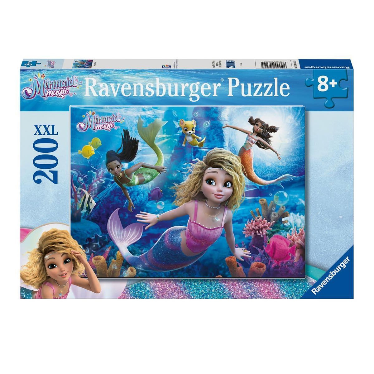 RAVENSBURGER Puzzle 200 pièces XXL - Le Monde Magique des Sirènes Suprêmes