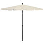 Voir la diapositive 1 : VIDAXL Parasol de jardin avec mat 210x140 cm Sable