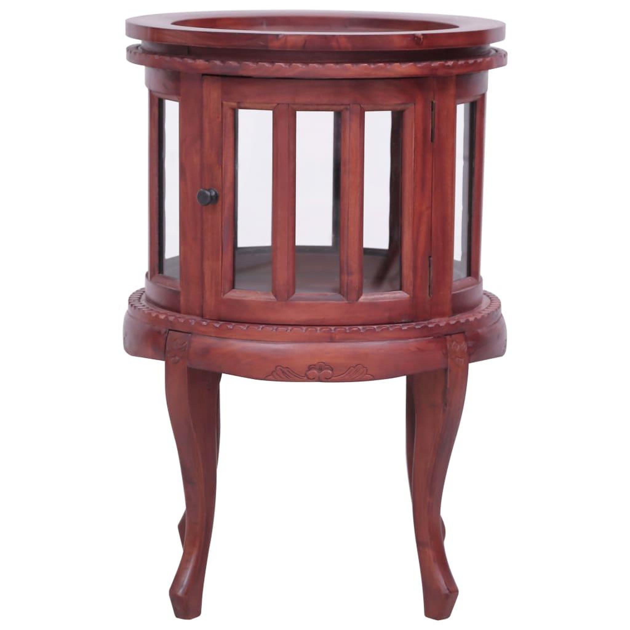Voir la diapositive 2 : VIDAXL Armoire de vitrine Marron 50x50x76 cm Bois d'acajou massif