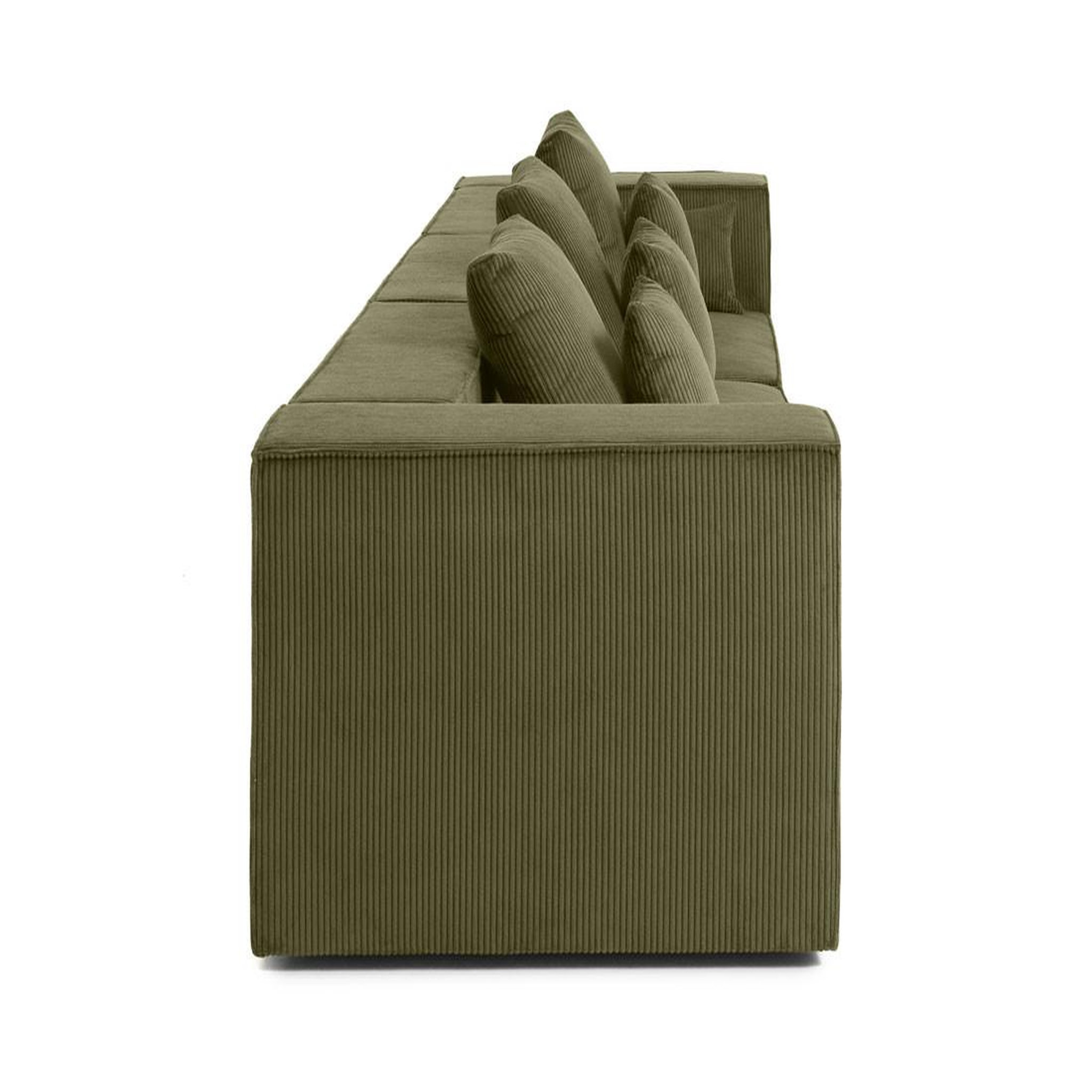 Voir la diapositive 3 : BEST MOBILIER Colombine - canapé modulable droit - 3 places - en velours côtelé