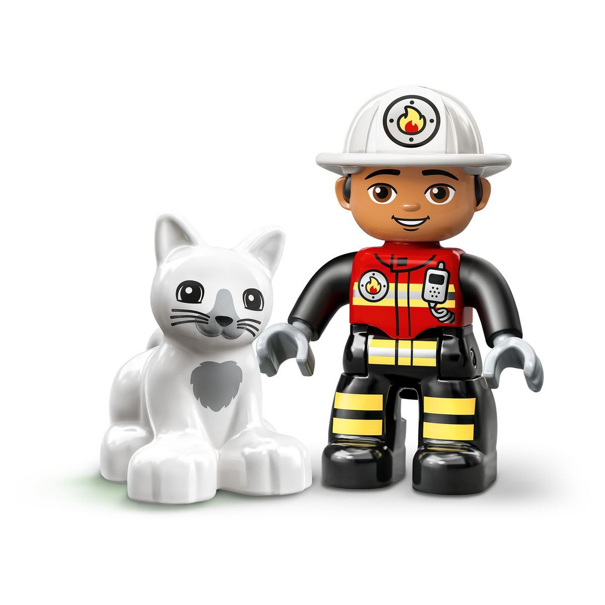 LEGO DUPLO Town 10969 - Le Camion de Pompiers, Jouet Enfants 2 Ans, avec Lumières et Sirène