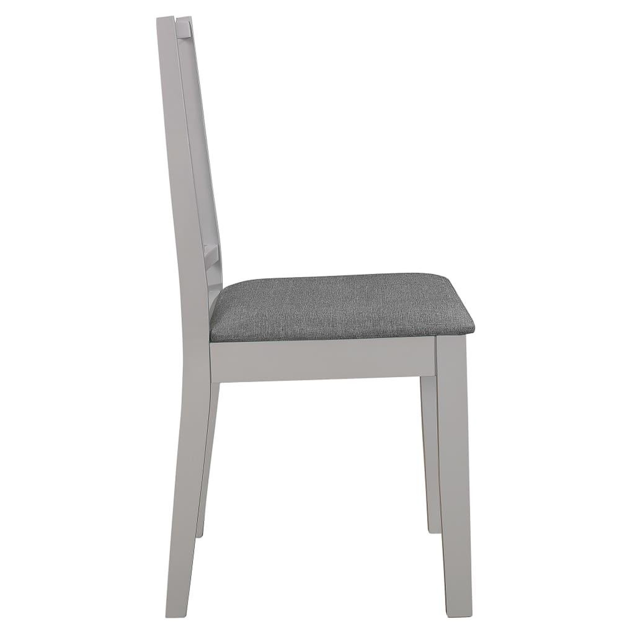 Voir la diapositive 4 : VIDAXL Chaises a manger avec coussins lot de 6 gris bois solide