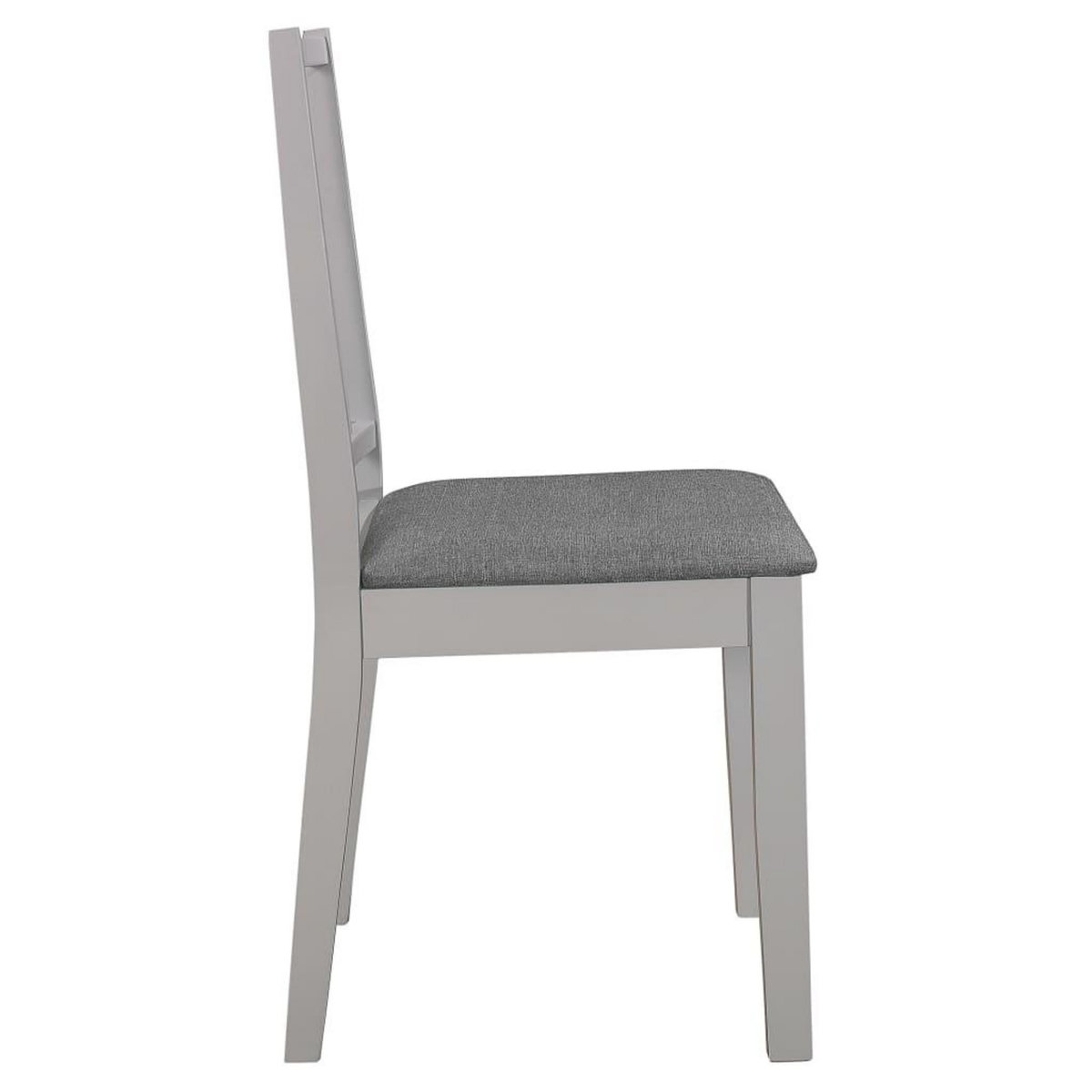 VIDAXL Chaises a manger avec coussins lot de 6 gris bois solide