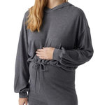 MAMALICIOUS Sweat à Capuche Gris Femme Mamalicious Cassie. Coloris disponibles : Bleu