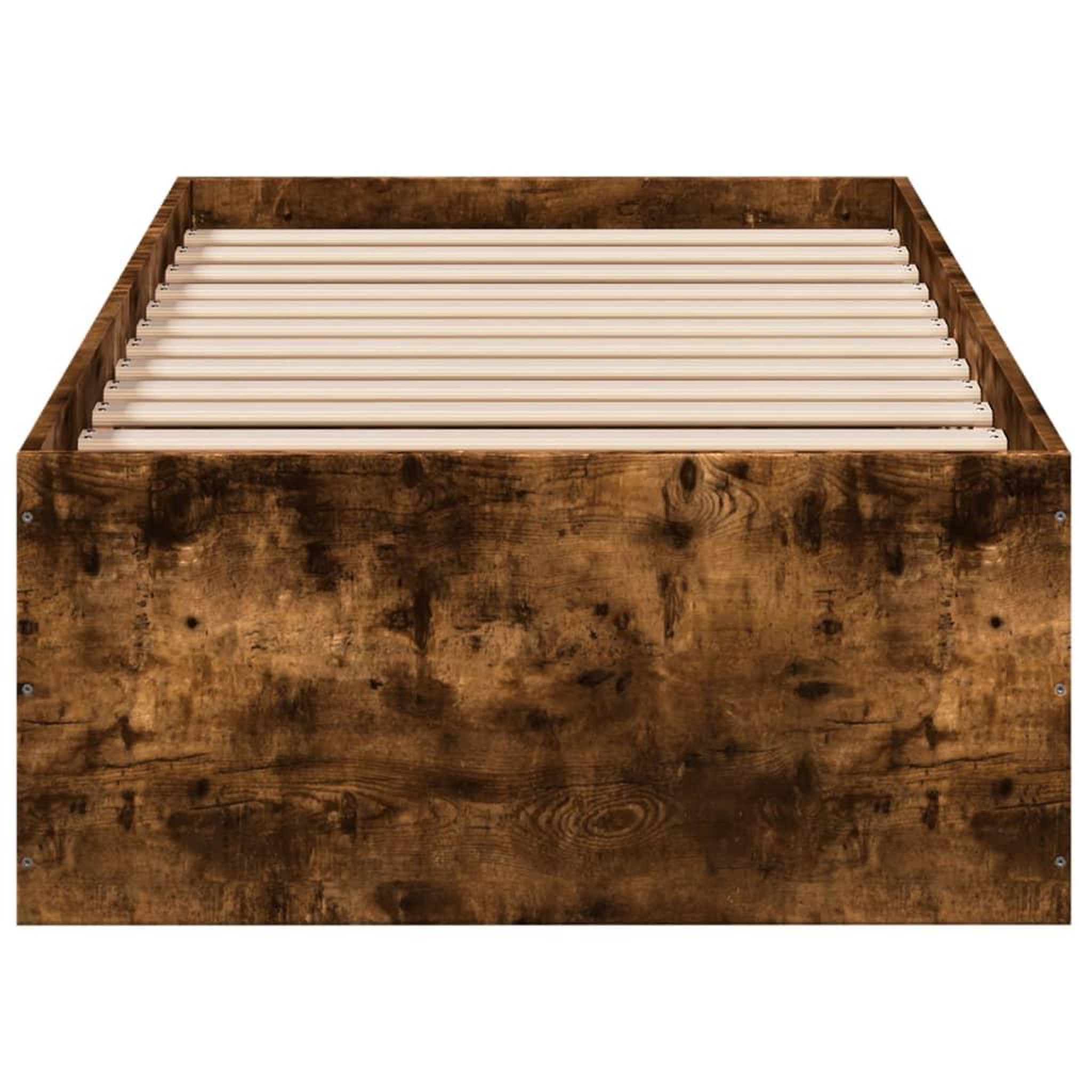 Voir la diapositive 4 : VIDAXL Cadre de lit sans matelas chene fume 90x190 cm