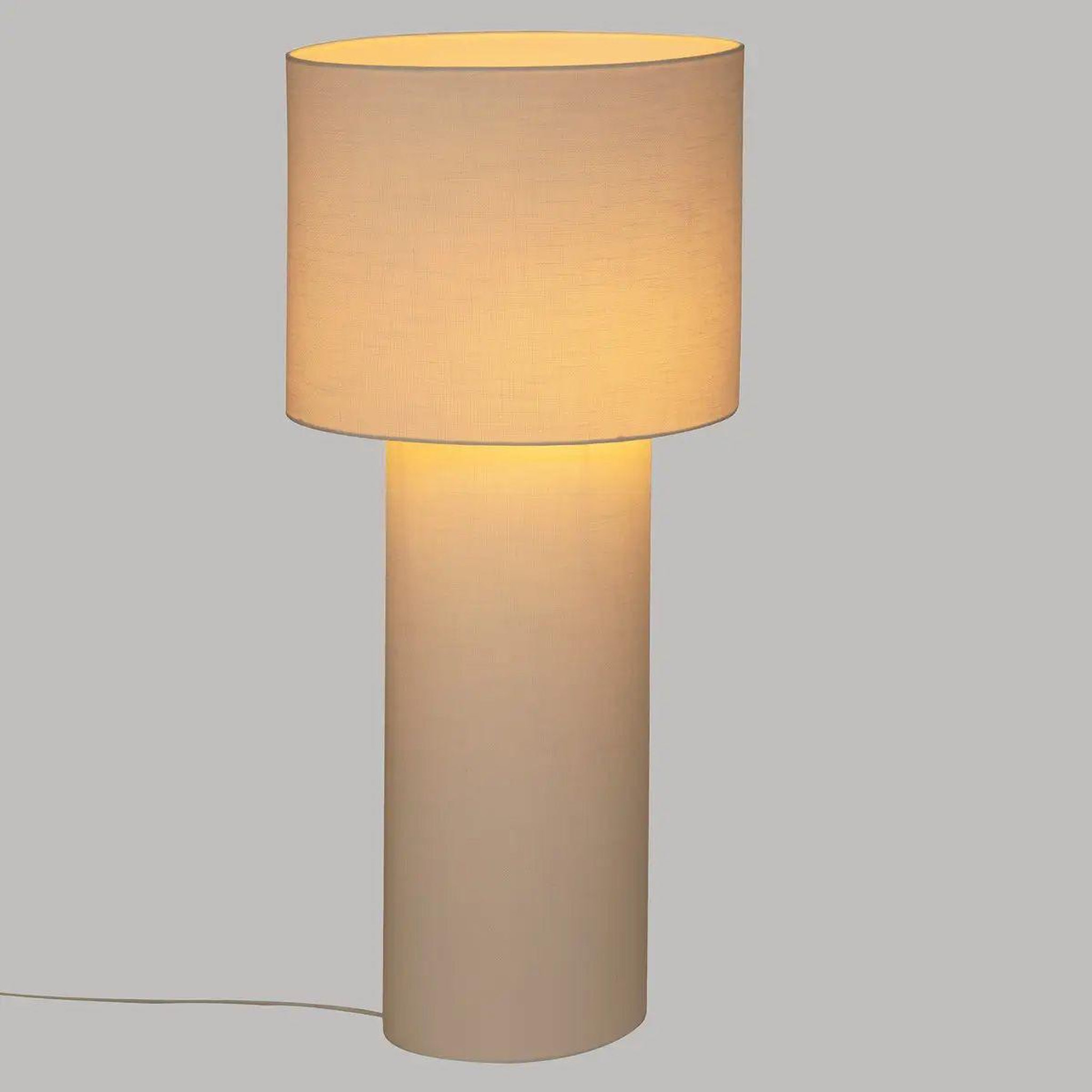 Voir la diapositive 4 : ATMOSPHERA Lampadaire en tissu  eira  115cm blanc