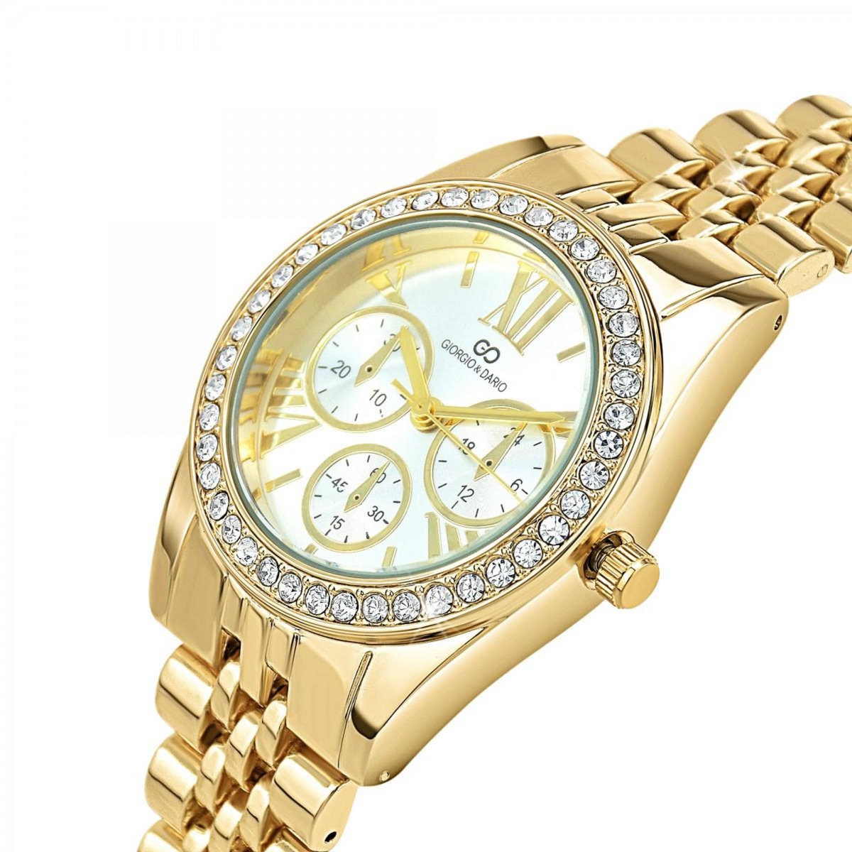 SC CRYSTAL Montre Ayla élégante ornée de Cristaux scintillants par SC Crystal