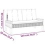 Voir la diapositive 6 : VIDAXL Salon de jardin 4 pcs et coussins Resine tressee et bois massif