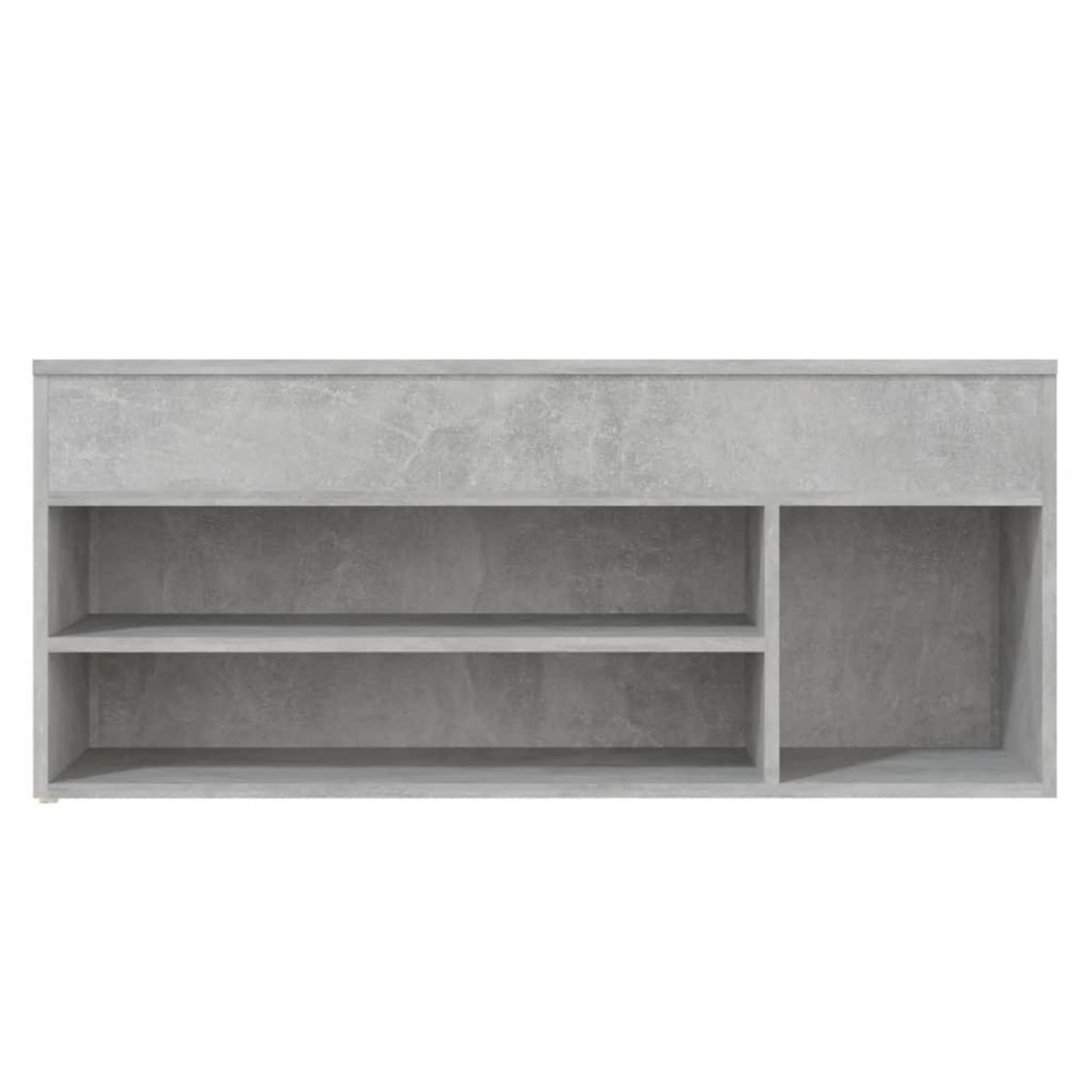 VIDAXL Banc a chaussures Gris beton 105x30x45 cm Bois d'ingenierie