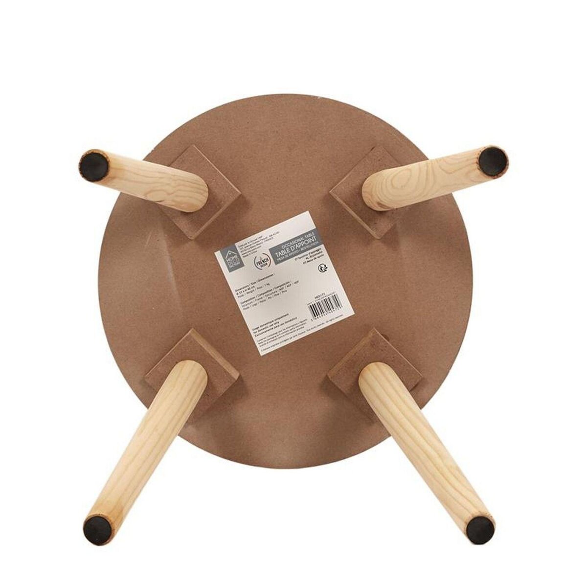 TOILINUX Duo de Tables gigognes Patio rondes