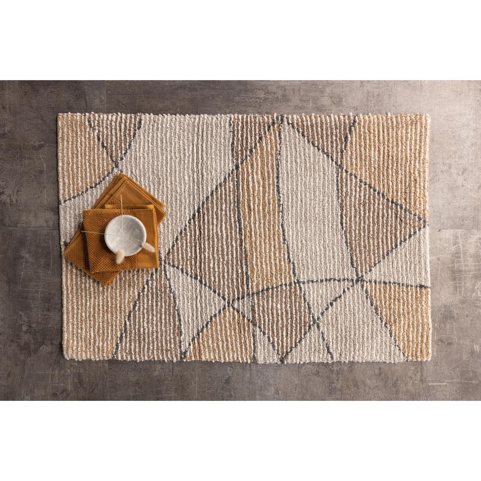 Voir la diapositive 3 : Paris Prix Tapis de salle de bain  loui  60x90cm multicolore