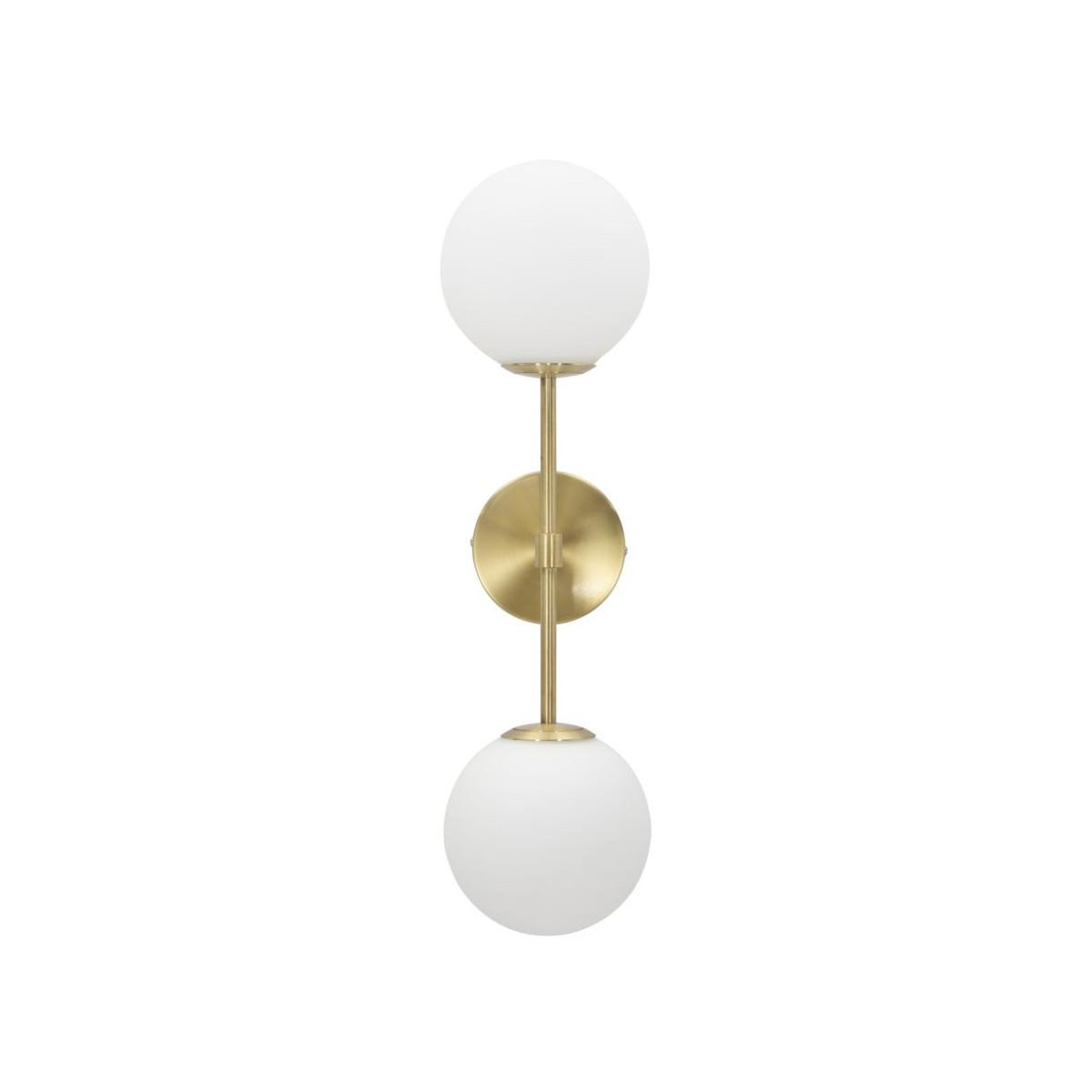 Voir la diapositive 2 : Paris Prix Applique murale 2 sphères  glamy doppia  55cm blanc & or